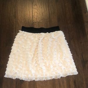 Xhilaration white ruffle skirt